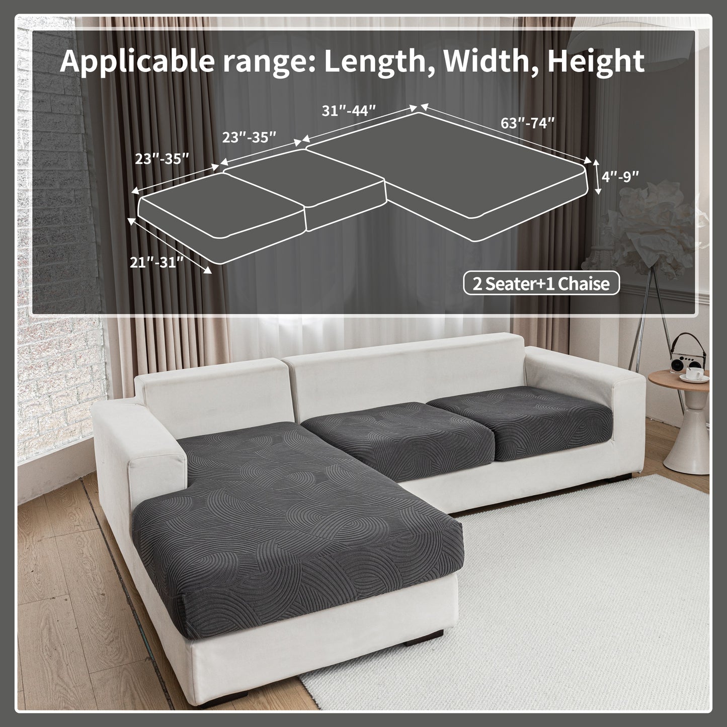 QIANMEW sofa covers washable，couch covers for sofa slipcovers，cobertores para sofas，slipcovers for couches and sofas，couch covers for 3 cushion couch sofa pet friendly