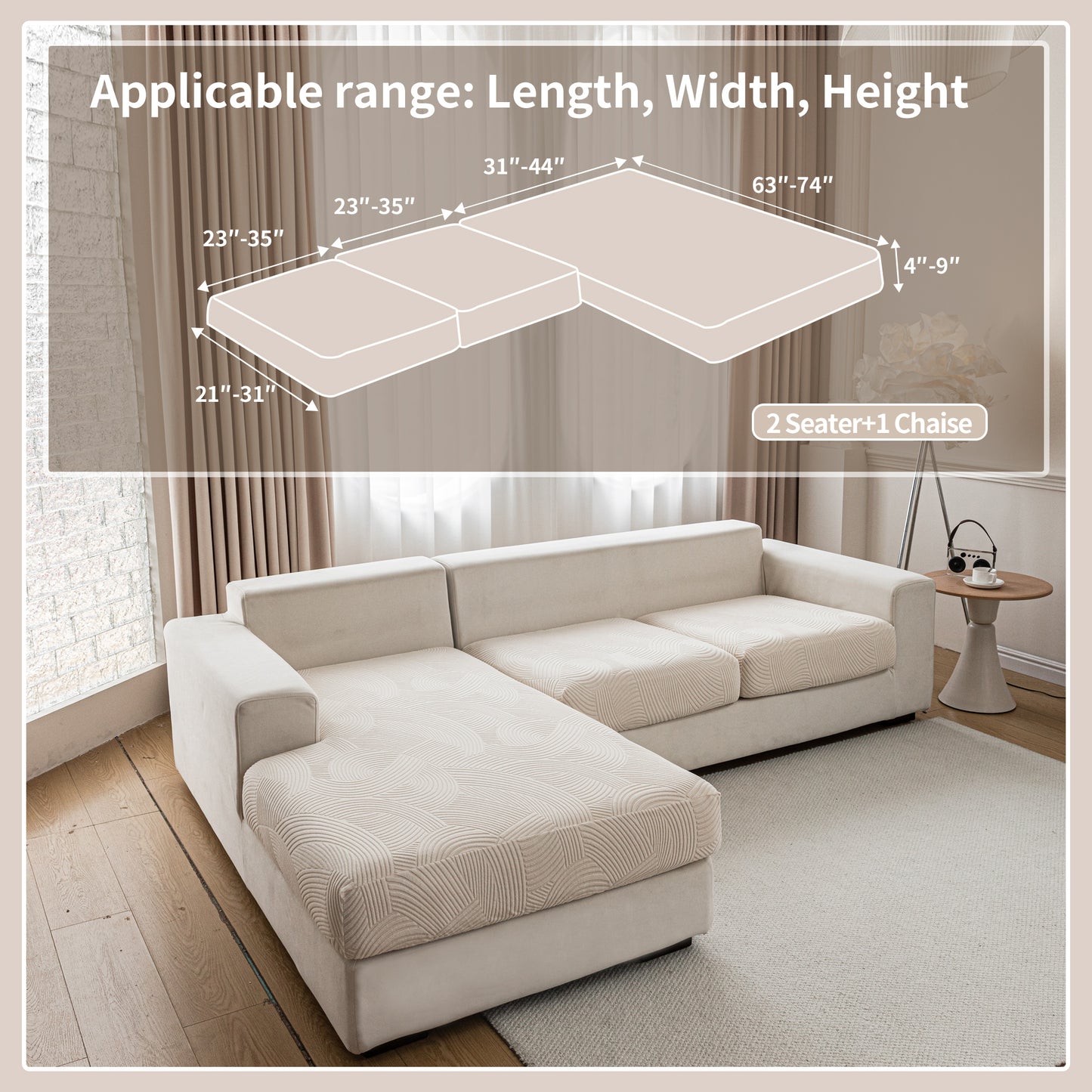 QIANMEW sofa covers washable，couch covers for sofa slipcovers，cobertores para sofas，slipcovers for couches and sofas，couch covers for 3 cushion couch sofa pet friendly