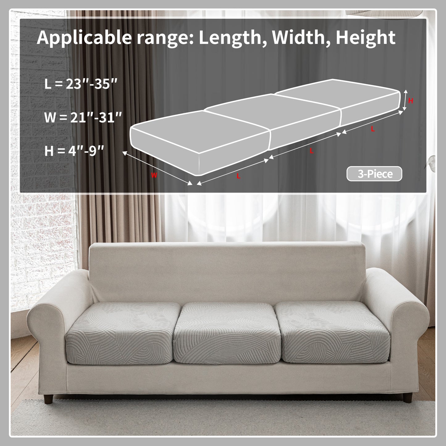 QIANMEW sofa covers washable，couch covers for sofa slipcovers，cobertores para sofas，slipcovers for couches and sofas，couch covers for 3 cushion couch sofa pet friendly