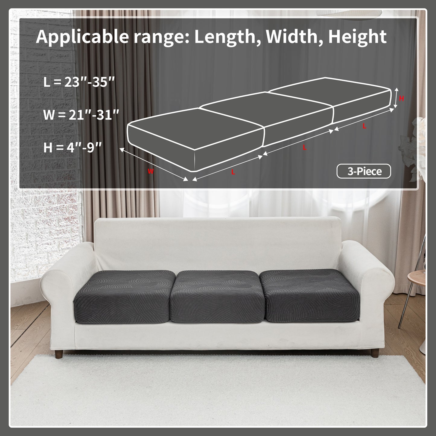 QIANMEW sofa covers washable，couch covers for sofa slipcovers，cobertores para sofas，slipcovers for couches and sofas，couch covers for 3 cushion couch sofa pet friendly