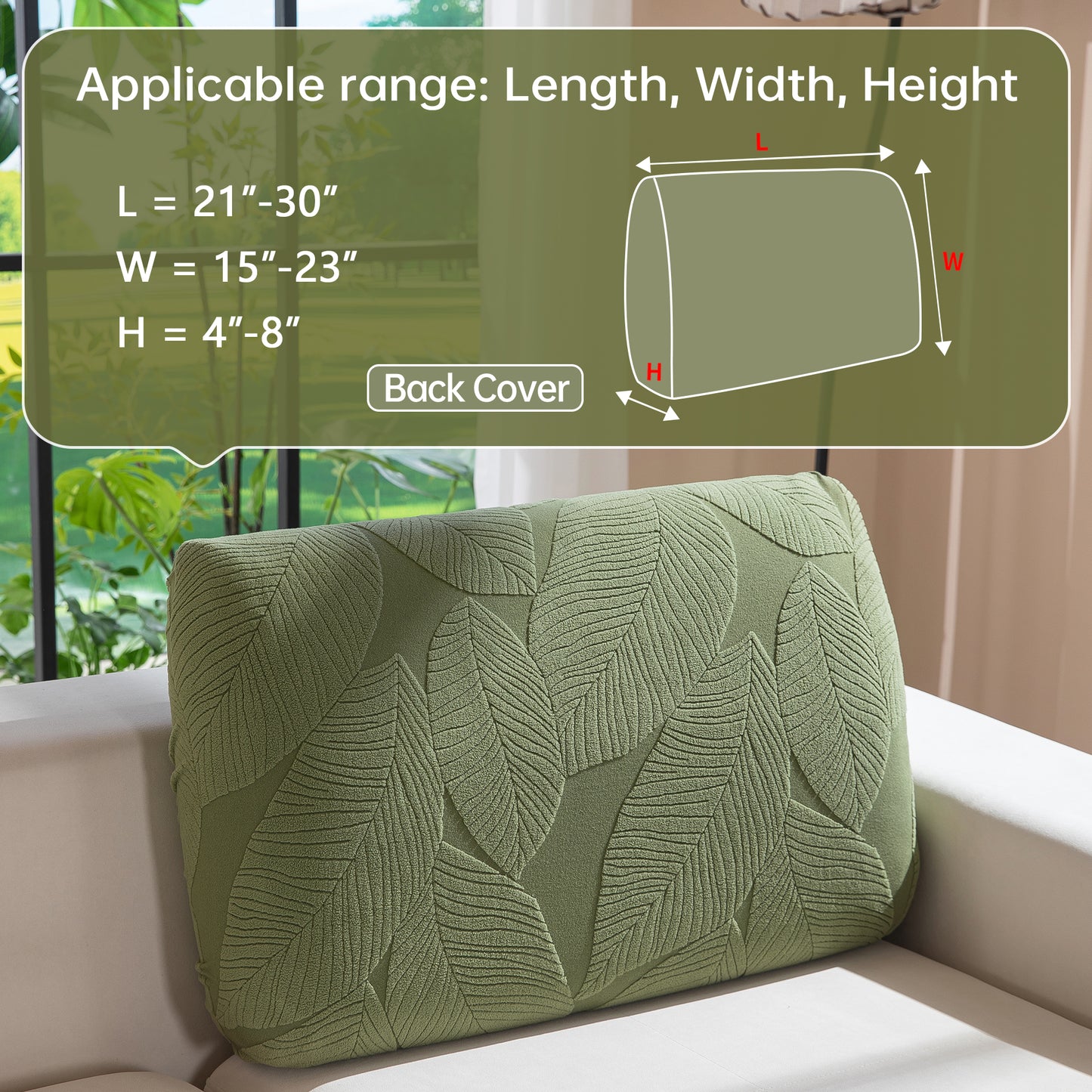 QIANMEW Couch Covers for Sectional Sofa, Washable Stretch Soft Sofa Cushion Covers L Shape Sofa Slipcovers Anti Slip Furniture Decor Protector for Pets