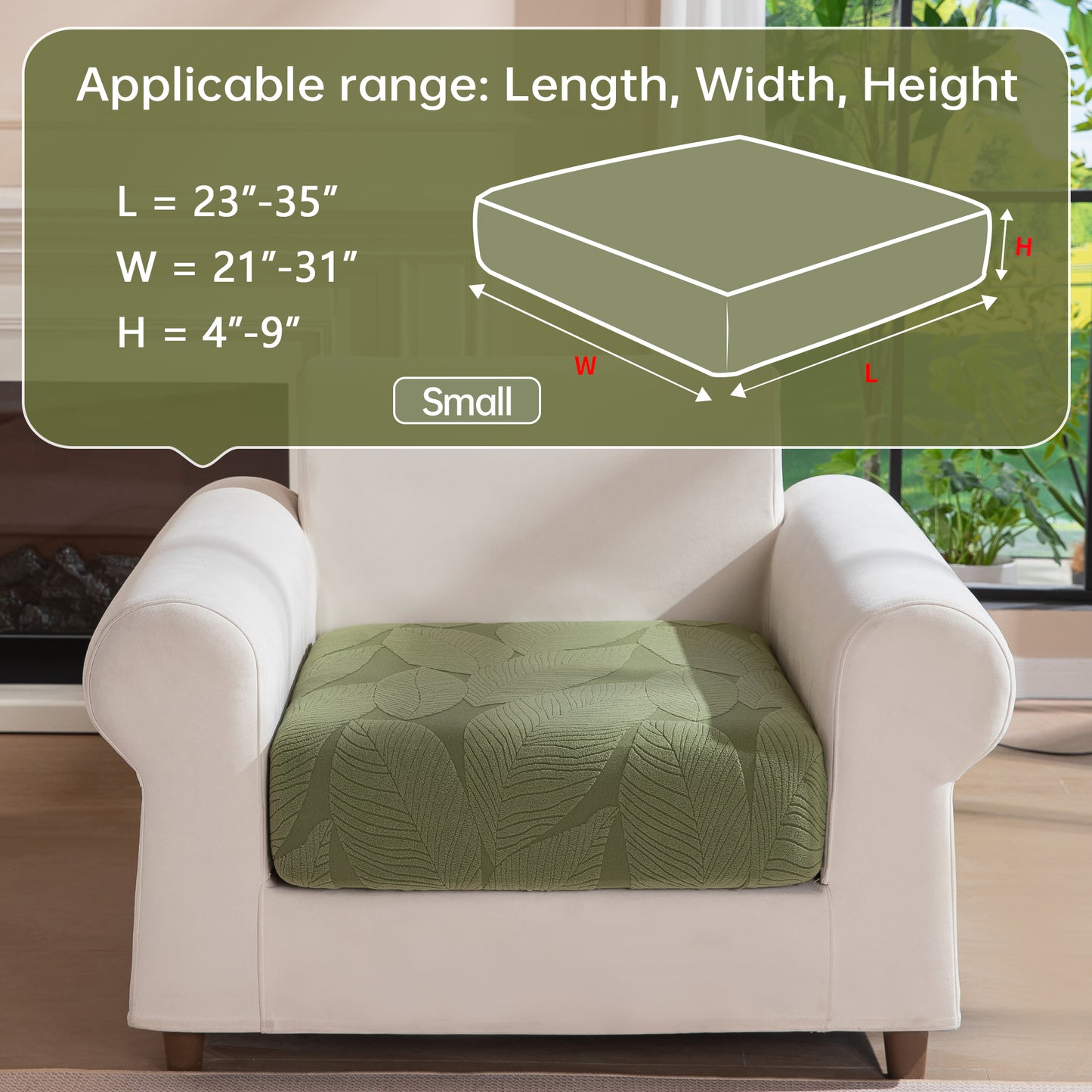 QIANMEW Couch Covers for Sectional Sofa, Washable Stretch Soft Sofa Cushion Covers L Shape Sofa Slipcovers Anti Slip Furniture Decor Protector for Pets